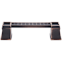 Top Knobs Great Wall 4 Inch Center to Center Handle Cabinet Pull from the Great Wall Collection Tuscan Bronze