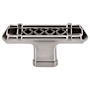 Top Knobs T-Handle 2-5/8 Inch Bar Cabinet Knob from the Tower Bridge Collection Brushed Satin Nickel