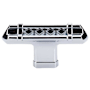 Top Knobs T-Handle 2-5/8 Inch Bar Cabinet Knob from the Tower Bridge Collection Polished Chrome