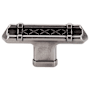 Top Knobs T-Handle 2-5/8 Inch Bar Cabinet Knob from the Tower Bridge Collection Antique Pewter