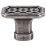 Top Knobs Tower Bridge 1-1/2 Inch Rectangular Cabinet Knob from the Tower Bridge Collection Antique Pewter