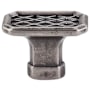 Top Knobs Tower Bridge 1-1/2 Inch Rectangular Cabinet Knob from the Tower Bridge Collection Antique Pewter