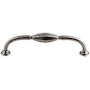 Top Knobs Chareau 5-1/16 Inch Center to Center Handle Cabinet Pull Black Iron