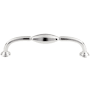 Top Knobs Chareau 5-1/16 Inch Center to Center Handle Cabinet Pull Polished Chrome