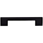 Top Knobs Sanctuary 5 Inch Center to Center Handle Cabinet Pull Flat Black