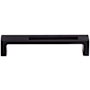 Top Knobs Modern Metro 5 Inch Center to Center Handle Cabinet Pull from the Sanctuary II Collection Flat Black