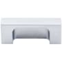 Top Knobs Modern Metro 2 Inch Center to Center Cup Cabinet Pull from the Sanctuary II Collection Aluminum