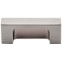 Top Knobs Modern Metro 2 Inch Center to Center Cup Cabinet Pull from the Sanctuary II Collection Brushed Satin Nickel