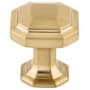 Top Knobs Emerald 1-1/8 Inch Geometric Cabinet Knob from the Chareau Collection Honey Bronze