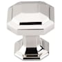 Top Knobs Emerald 1-1/8 Inch Geometric Cabinet Knob from the Chareau Collection Polished Nickel