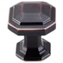 Top Knobs Emerald 1-1/8 Inch Geometric Cabinet Knob from the Chareau Collection Tuscan Bronze