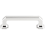 Top Knobs Emerald 3-3/4 Inch Center to Center Handle Cabinet Pull from the Chareau Collection Polished Chrome