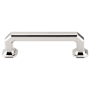 Top Knobs Emerald 3-3/4 Inch Center to Center Handle Cabinet Pull from the Chareau Series - 10 Pack Polished Nickel