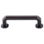 Top Knobs Emerald 3-3/4 Inch Center to Center Handle Cabinet Pull from the Chareau Series - 10 Pack Tuscan Bronze