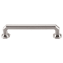 Top Knobs Emerald 5 Inch (128 mm) Center to Center Handle Cabinet Pull from the Chareau Series - 10 Pack Brushed Satin Nickel