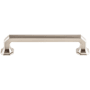 Top Knobs Emerald 5 Inch Center to Center Handle Cabinet Pull from the Chareau Collection Brushed Satin Nickel
