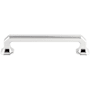 Top Knobs Emerald 5 Inch Center to Center Handle Cabinet Pull from the Chareau Collection Polished Chrome