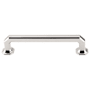 Top Knobs Emerald 5 Inch (128 mm) Center to Center Handle Cabinet Pull from the Chareau Series - 10 Pack Polished Nickel