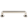 Top Knobs Emerald 5 Inch Center to Center Handle Cabinet Pull from the Chareau Collection Polished Nickel