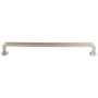 Top Knobs Emerald 12 Inch Center to Center Appliance Pull from the Chareau Collection Brushed Satin Nickel