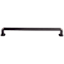Top Knobs Emerald 12 Inch Center to Center Appliance Pull from the Chareau Collection Tuscan Bronze