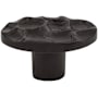 Top Knobs Cobblestone 2 Inch Oval Cabinet Knob Coal Black