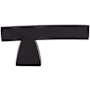 Top Knobs Arched 2-1/2 Inch Long Designer Cabinet Knob from the Sanctuary Collection Flat Black