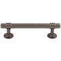 Top Knobs Ellis 3-3/4 Inch Center to Center Bar Cabinet Pull Ash Gray