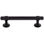 Top Knobs Ellis 3-3/4 Inch Center to Center Bar Cabinet Pull Flat Black