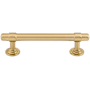 Top Knobs Ellis 3-3/4 Inch Center to Center Bar Cabinet Pull Honey Bronze
