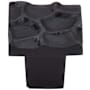 Top Knobs Cobblestone 1-1/8 Inch Square Cabinet Knob Coal Black