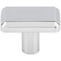 Top Knobs Telfair 1-1/2 Inch Rectangular Cabinet Knob Polished Chrome