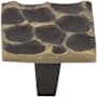 Top Knobs Cobblestone 1-3/8 Inch Square Cabinet Knob Antique Brass