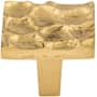 Top Knobs Cobblestone 1-3/8 Inch Square Cabinet Knob Brass