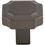 Top Knobs Davenport 1-1/4 Inch Geometric Cabinet Knob Ash Gray