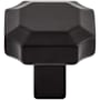 Top Knobs Davenport 1-1/4 Inch Geometric Cabinet Knob Flat Black