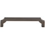 Top Knobs Davenport 5-1/16 Inch Center to Center Handle Cabinet Pull Ash Gray
