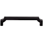 Top Knobs Davenport 5-1/16 Inch Center to Center Handle Cabinet Pull Flat Black