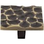 Top Knobs Cobblestone 1-15/16 Inch Square Cabinet Knob Antique Brass