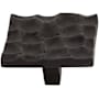 Top Knobs Cobblestone 1-15/16 Inch Square Cabinet Knob Coal Black