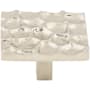 Top Knobs Cobblestone 1-15/16 Inch Square Cabinet Knob Polished Nickel