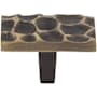 Top Knobs Cobblestone 1-7/8 Inch Rectangular Cabinet Knob Antique Brass