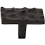 Top Knobs Cobblestone 1-7/8 Inch Rectangular Cabinet Knob Coal Black