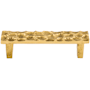 Top Knobs Cobblestone 3-3/4 Inch Center to Center Bar Cabinet Pull Brass