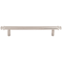 Top Knobs Julian 5-1/16 Inch Center to Center Bar Cabinet Pull Brushed Satin Nickel