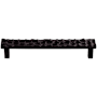 Top Knobs Cobblestone 6-5/16 Inch Center to Center Bar Cabinet Pull Coal Black