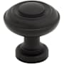 Top Knobs Ulster 1-1/4 Inch Mushroom Cabinet Knob Flat Black