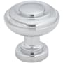 Top Knobs Ulster 1-1/4 Inch Mushroom Cabinet Knob Polished Chrome