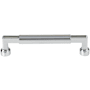Top Knobs Cumberland 5-1/16 Inch Center to Center Handle Cabinet Pull Polished Chrome