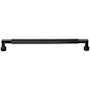 Top Knobs Cumberland 8-13/16 Inch Center to Center Handle Cabinet Pull Flat Black